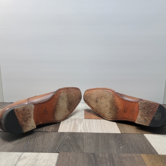 Men's 10.5M Magnanni Hermosa Shoe Monk Straps Brown Leather - Picture 4 of 11